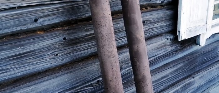 How to make concrete fence posts that are 4 times cheaper than metal ones and more durable