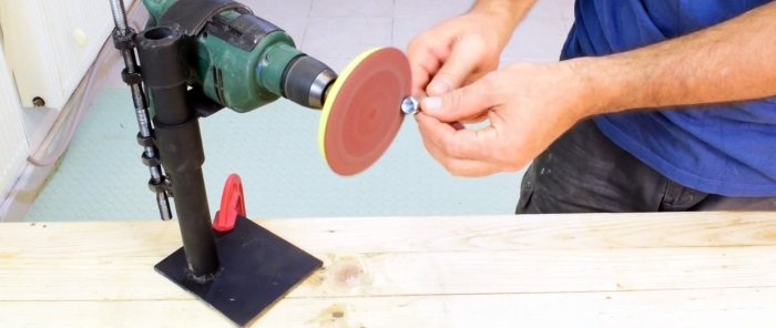 How to make a useful stand for an angle grinder and a drill from available materials