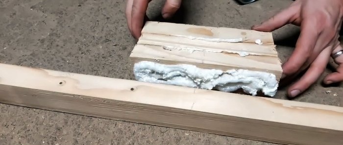 How to make a durable and warm door from polystyrene foam