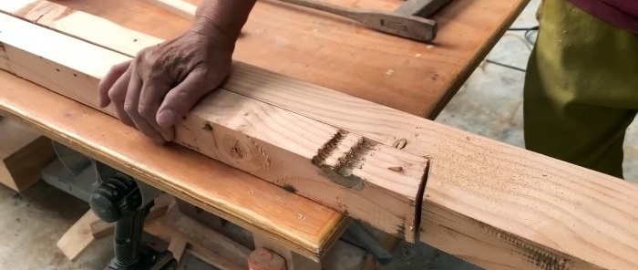 How to make a folding ladder from wood