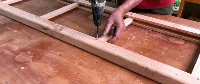 How to make a folding ladder from wood