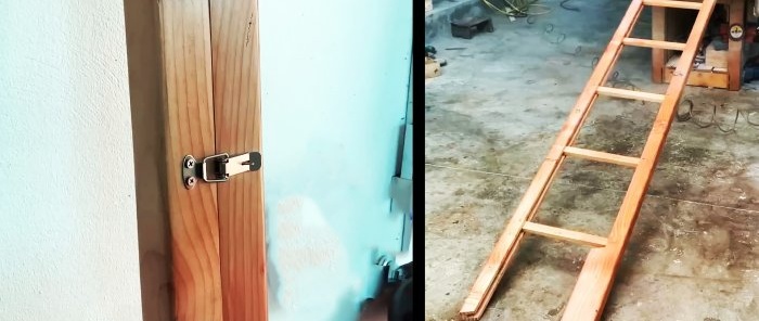 How to make a folding ladder from wood