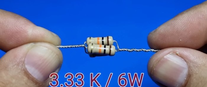 New idea of ​​a capacitor fuse instead of an incandescent light bulb