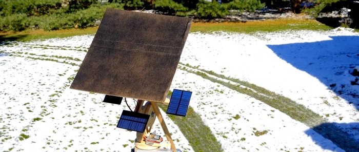 Automatic sun tracking system without electronics