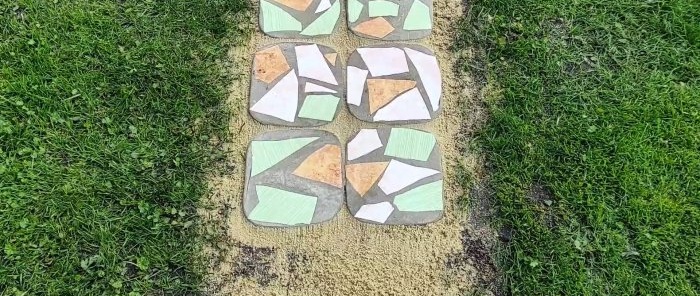 An idea for putting ceramic tile scraps to good use