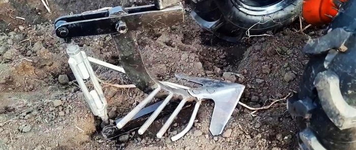 How to make a potato digger on a walk-behind tractor