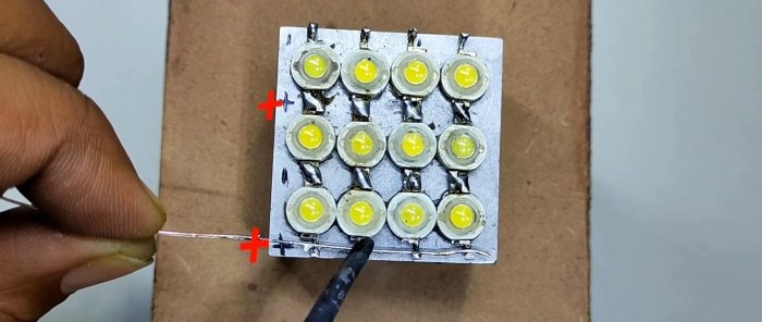 How to make a powerful 12W LED flashlight