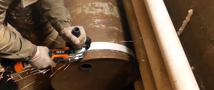 How to make a long-burning stove from scrap metal