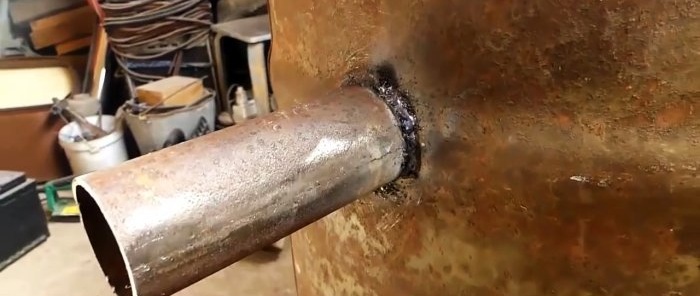 How to make a long-burning stove from scrap metal