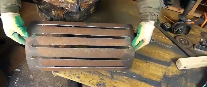 How to make a long-burning stove from scrap metal