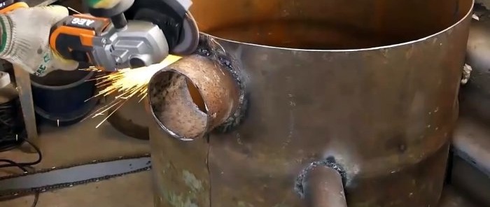 How to make a long-burning stove from scrap metal