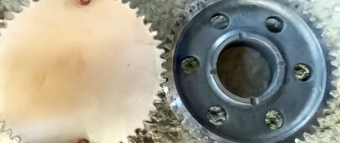 How to repair a gear with broken teeth