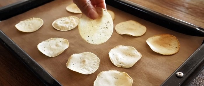 Delicious potato chips WITHOUT oil or frying