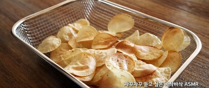 Delicious potato chips WITHOUT oil or frying