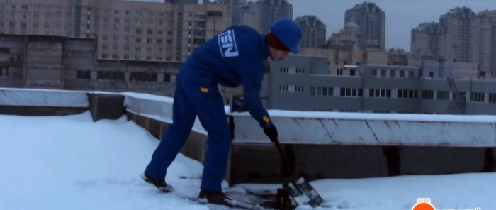 Quick roof repair in snow and rain