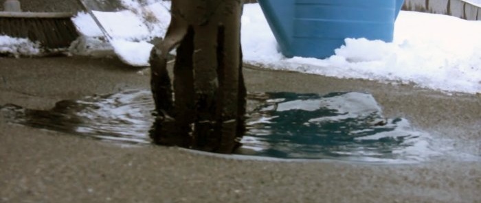 Quick roof repair in snow and rain