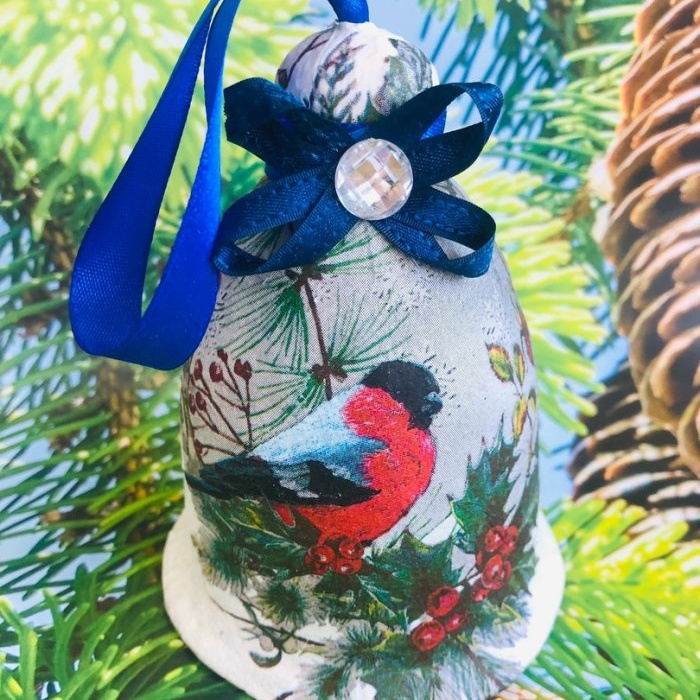 How to make a Christmas tree toy Bell from paper