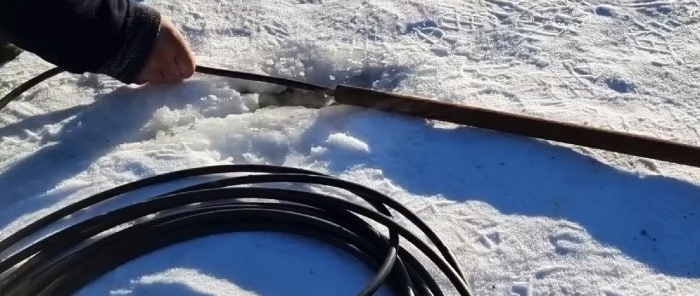 How to defrost an underground pipe without unnecessary hassle