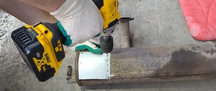 How to restore a burnt-out car muffler without welding