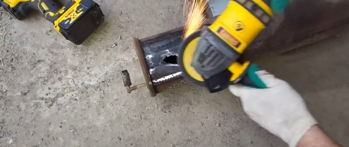 How to restore a burnt-out car muffler without welding