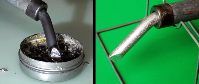 How to protect a copper soldering iron tip