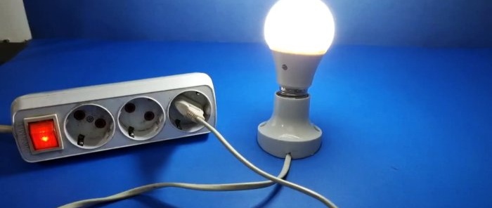 How to make an automatic LED lamp from an ordinary one