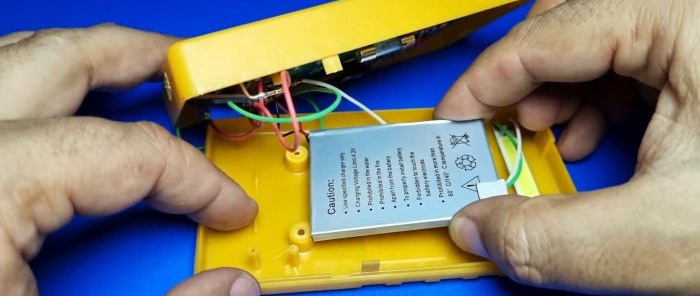 Tired of changing batteries in a multimeter How to switch to a battery with a charging system