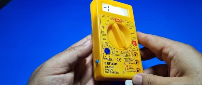 Tired of changing batteries in a multimeter How to switch to a battery with a charging system