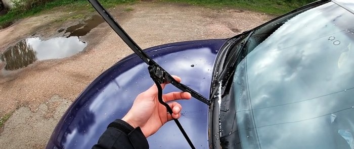 Car wipers squeak and do not clean well. Two options for solving the problem.