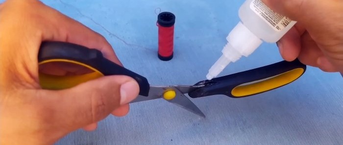 How to repair a broken scissor handle