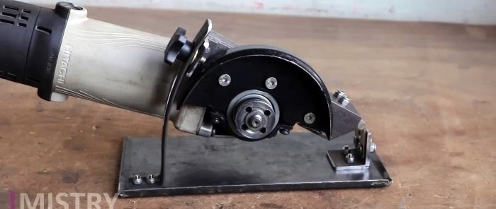 How to make a hand-held circular saw from a grinder using simple and affordable materials