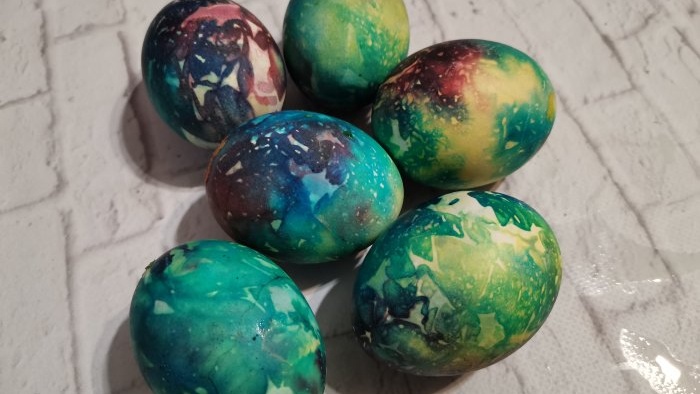 Space eggs for Easter