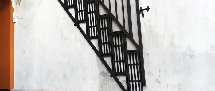 How to make a side folding ladder