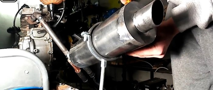 How to make a full-fledged muffler from cheap materials