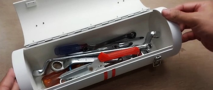 How to make a convenient tool box from PVC pipe