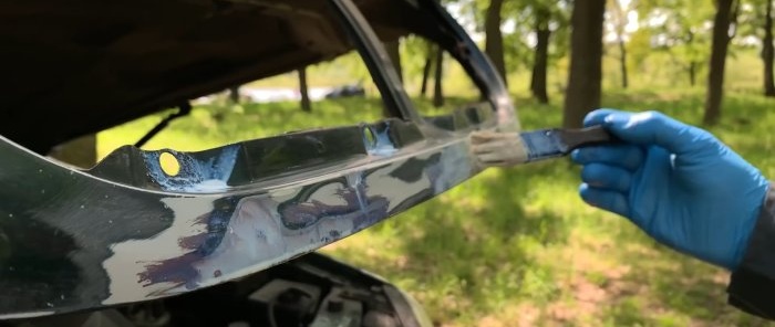 How to paint a car without a garage, even in the forest