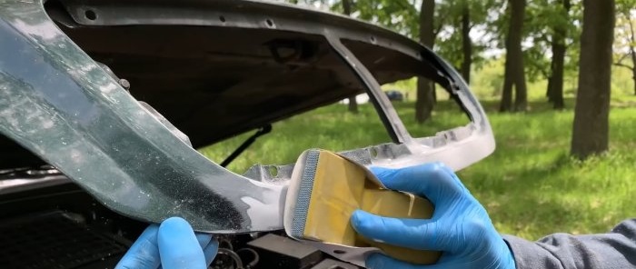 How to paint a car without a garage, even in the forest