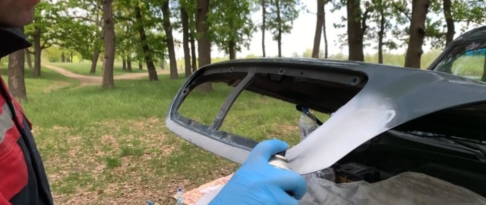 How to paint a car without a garage, even in the forest