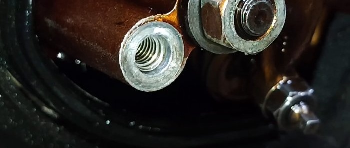 How to unscrew a broken stud without drilling or welding and restore damaged threads