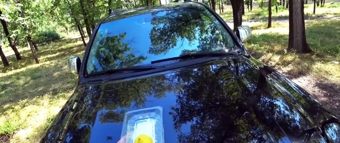 A cheap way to make a car windshield perfectly transparent