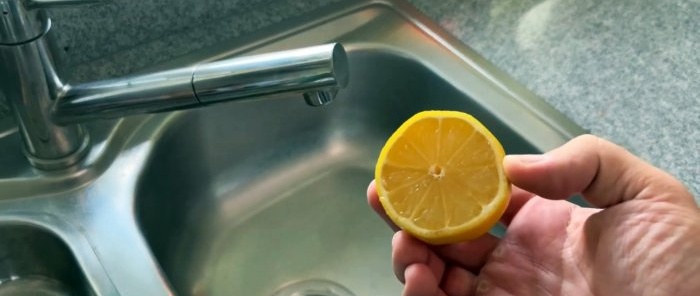 Hang a lemon on the tap and you will be forever grateful